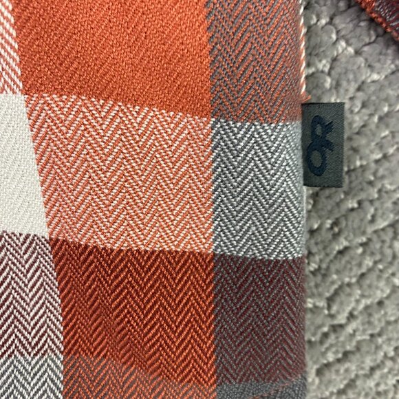 Outdoor Research Womens Feedback Flannel Hoody Shirt Jacket Shacket Small Plaid - Picture 4 of 14